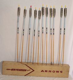 Vintage Ben Pearson Wooden Arrows W/ Box  (V-35)