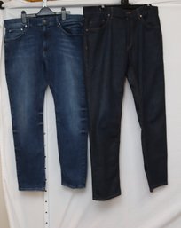 2 Pairs Of Mott & Bow Jeans Slim Fit Size 35 X 32 & 36 X 32 (SS-8)