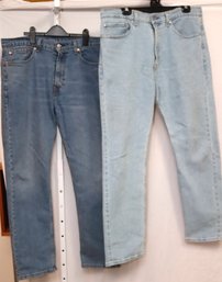 2 Pairs Levis 505 Jeans 35 X 32. (SS-11)