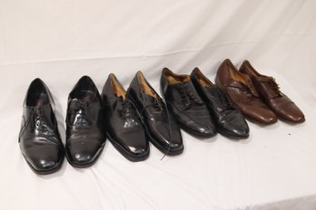 4 Pairs Men's Lace Up Dress Shoes Florsheim, Bostonian, Sz. 13 (H-24)