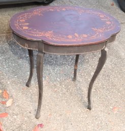 Antique Inlaid Wooden Table