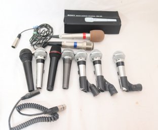 Microphones!  Shure 5655D, SM58,  Fostex M501, Sennheiser BF518 Black Fire 518 (E-91)