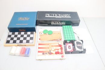 Pictionary, Trivial Pursuit, Uno, Travel Backgammon And Othello, And More (P-84)