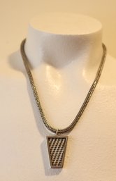 VINTAGE LOIS HILL Sterling SILVER 925 Necklace (J-14)