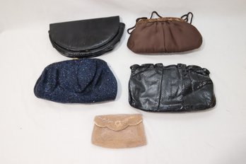5 Vintage Clutch Handbag Purse (H-41)