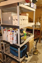 Workforce Plastic Vented 5 Shelf Shelving Unit 36x18x72 (S-3)