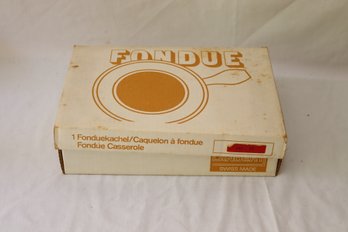 Vintage Landert Fondue Casserole W/ Forks