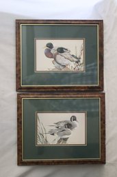 Ducks Unlimited Artist - Art Lamay Framed Pintail Pals And Mallard Magic