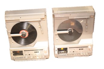 2 MGA / Mitsubishi X-10 Record Player / Turntable Vertical Stereo