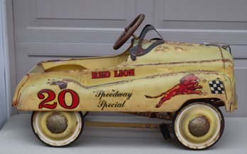 Vintage RED LION SPEEDWAY SPECIAL #20 PEDAL CAR