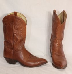 Brown Leather Cowboy Boots Size 10D. Z(V-69)
