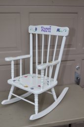 Childs White Rocking Chair.