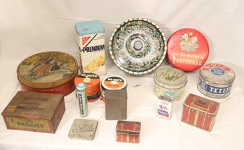 Vintage Metal Tin Lot (B-76)