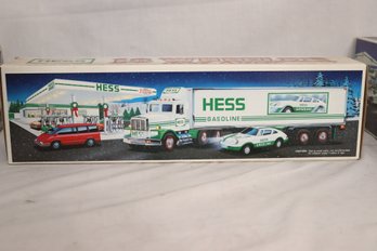 New In Box Hess Truck W/ Race Car (V-79)