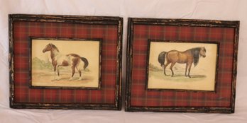 Antique Framed Horse Pictures (R-15)