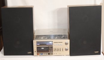 Vintage Fisher MC-720 Stereo Audio Component System With Speakers