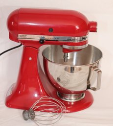 Red Kitchen Aid Stand Mixer