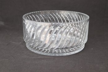 Gorgeous Crystal Clear Glass Salad Bowl (R-22)