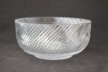 Gorgeous Crystal Clear Glass Salad Bowl (R-23)