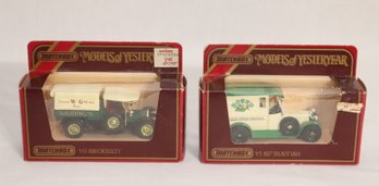 Pair Of Matchbook Models Of Yesteryear