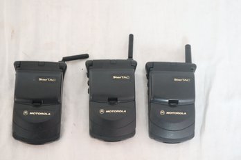 3 Motorola StarTAC Cell Phones (V-48)