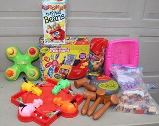 Crayola Melt'n Mold Factory, Wack A Mole, Hungry, Hungry Hippos Game Lot (F-17)