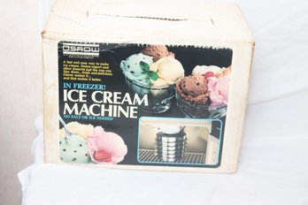Vintage NEW IN BOX In Freezer Ice Cream Machine (V-40)