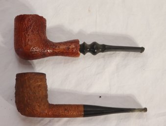 Pair Of Vintage Estate Tobacco Pipes Savinelli Capri Root Briar Made In Italy