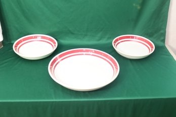 Set Of 3 Large Pasta Bowls Dipinti A Mano Stoviglierie Made In Italy