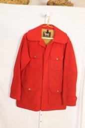 Vintage Red Woolrich Wool Jacket Sz. S 40 (H-21)