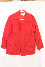 Vintage Red Woolrich Wool Jacket Sz. S 40 (H-22)