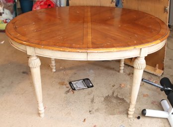 Drexel Heritage Oval Dining Room Table Cherry Top W French Country Legs 2 Leaves  307-335