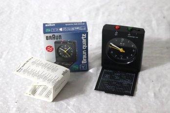 Braun Quartz Travel Alarm Clock (P-12)