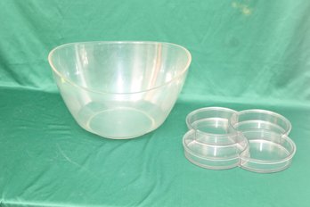 Plastic Bowl And Clover Server