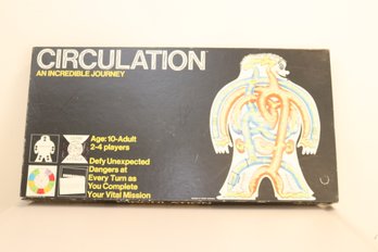 Vintage Circulation An Incredible Journey By Learning Concepts Educational Board Game (C-29)