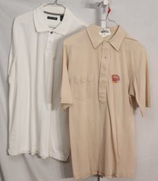 Wayne Newton's Tamiment Resort And A Pierre Cardin  Short Sleeve Polo Shirts Sz. L(H-29)