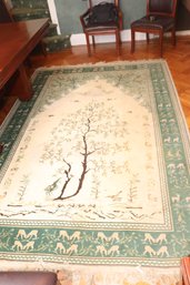 Vintage Tunisian Hand Woven 100 Wool Carpet Rug