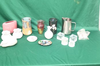 Assorted Goodies, Candle Holders, But Vases, Trinket Dishes And More! (H-59)