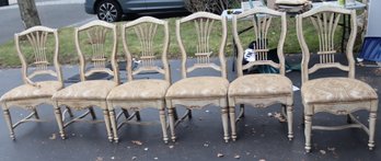 Set Of 6 Drexel Heritage French Colonial Style Chairs NEED REPAIR