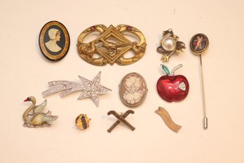 Vintage Brooch Pin Lot