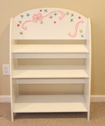 Kids White Painted Bookshelf