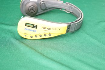 Sony Sports Walkman SRF-M50 Yellow FM Stereo Headset Headphone