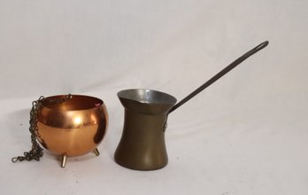 Butter Melter Copper And Hanging Ketel