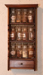 Spice Rack With Glass Jars (I-18)