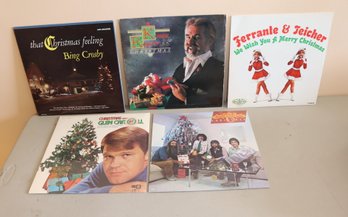 Christmas Vinyl Record Lot  (R-78)