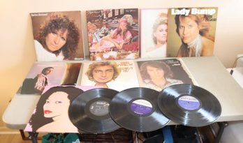 Vinyl Record Lot: Barbara Streisand, Barry Manilow, Neil Diamond, Diana Ross, & More!  (R-79)