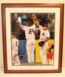 Robinson Cano  & Melky Cabrera  Autographed Signed Framed 16x20 Photo New York Yankees W/ COA(TL-7)
