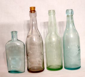 $ Old Bottles: Warranted Flask, Geo. Hauck & Sons Brewing Co, Pabst, HC Miller (F-73)