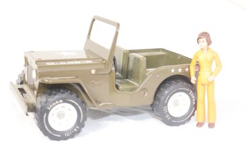 Tonka Army Jeep And Lady Mechanic