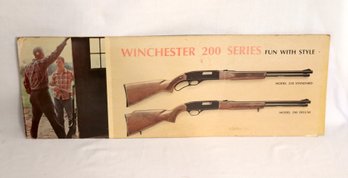 Vintage Winchester 200 Series Shotgun Advertising Paper Sign (i-27)